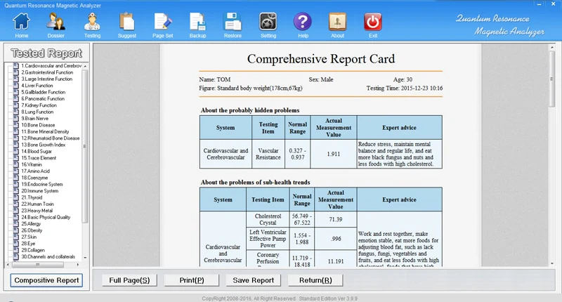 Latest Model 10th Generation Quantum Hand Touch Scanner For Full Body - Image 10