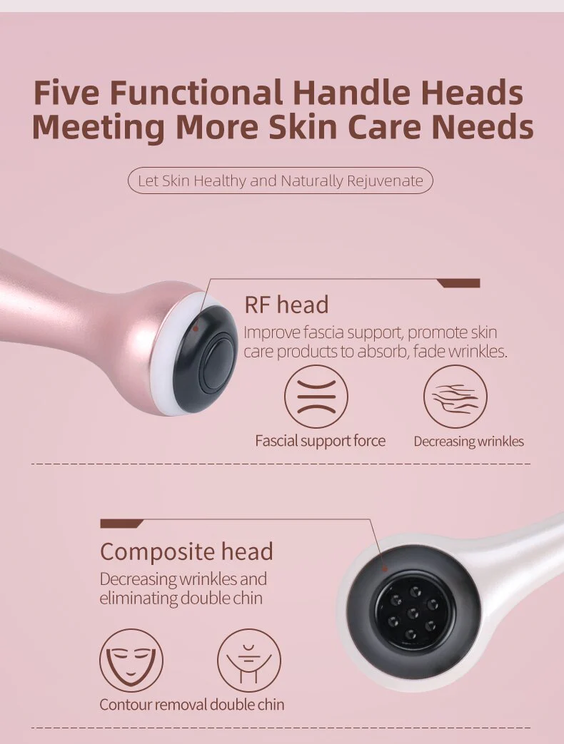 5 in 1 Quantum Hydro-Optical Facial Beauty Apparatus Skin RF Lifting EMS Mesotherapy Skin Rejuvenation Vacuum Hydration - Image 10