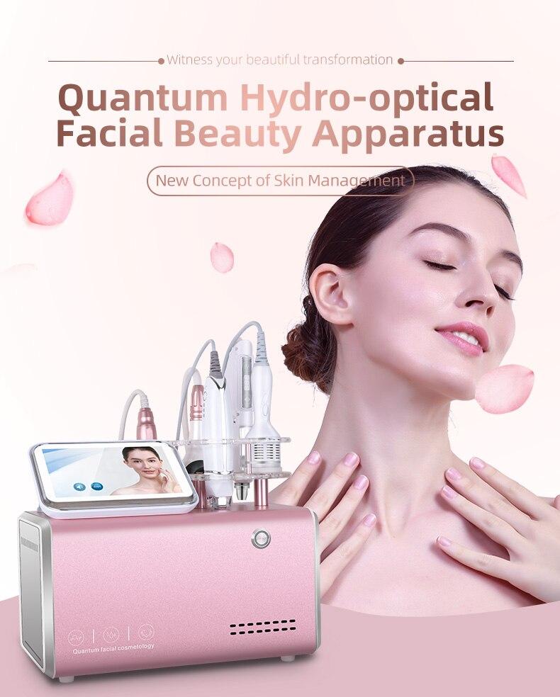 5 in 1 Quantum Hydro-Optical Facial Beauty Apparatus Skin RF Lifting EMS Mesotherapy Skin Rejuvenation Vacuum Hydration - Image 3