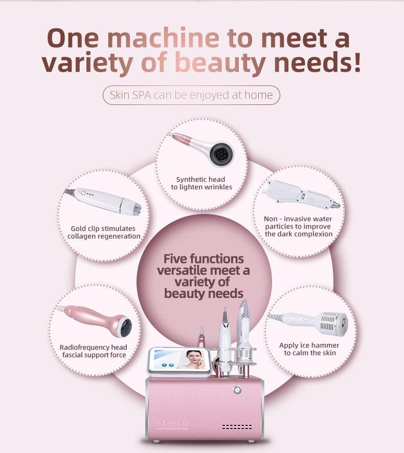 5 in 1 Quantum Hydro-Optical Facial Beauty Apparatus Skin RF Lifting EMS Mesotherapy Skin Rejuvenation Vacuum Hydration - Image 6