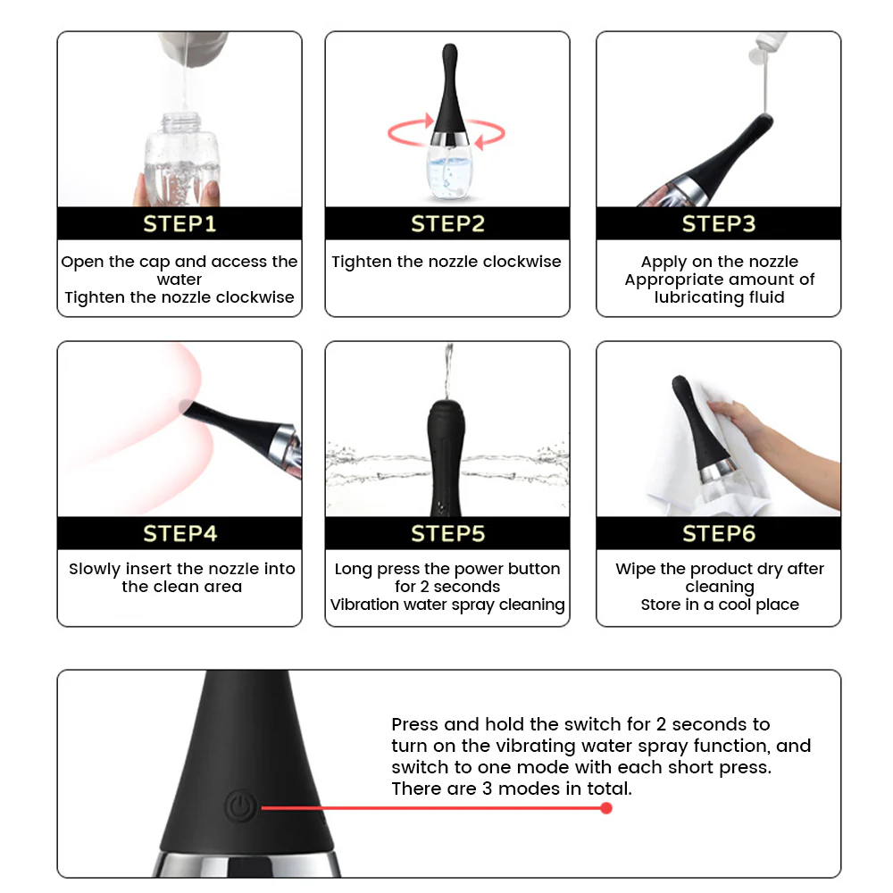 300Ml 5 Holes Anal Cleaner Butt Vagina Cleaning Douche Enema Rectal Sprayer Couples Anal Toys Sex Toys for Woman man - Image 5