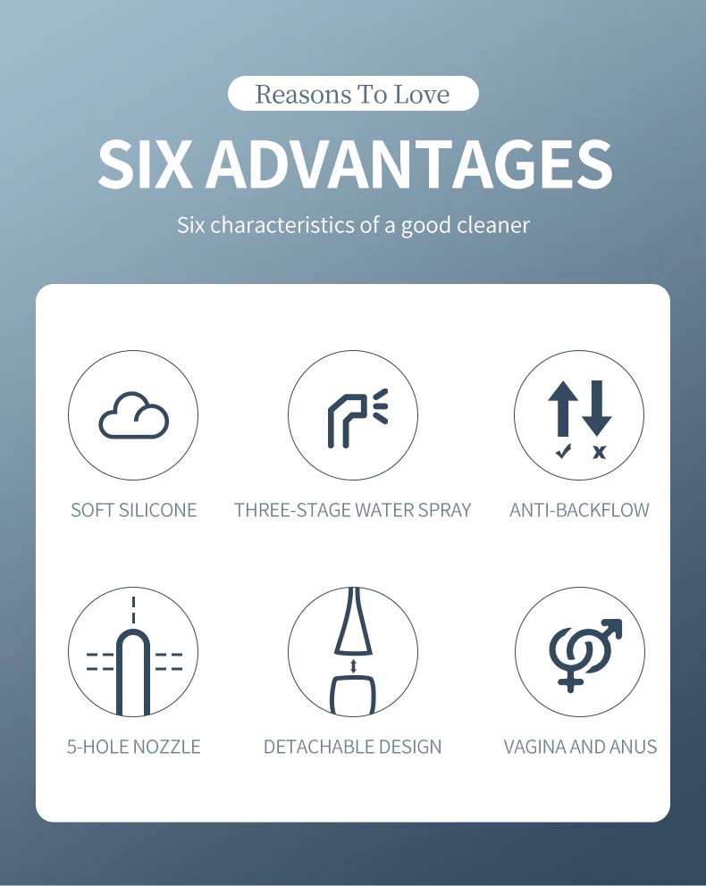 Anal Shower Machine Vagina Cleaner Douche Automatic Anal Cleaner 5 Holes Deep Clean Intimate Goods Enema Bulb Enema Cleaning Container - Image 7