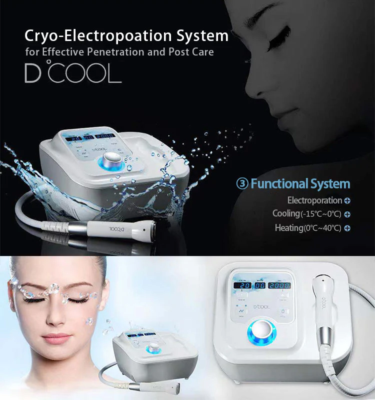 Cryotherapy Facial Machine D COOL EMS Electroporation Machine - Image 10