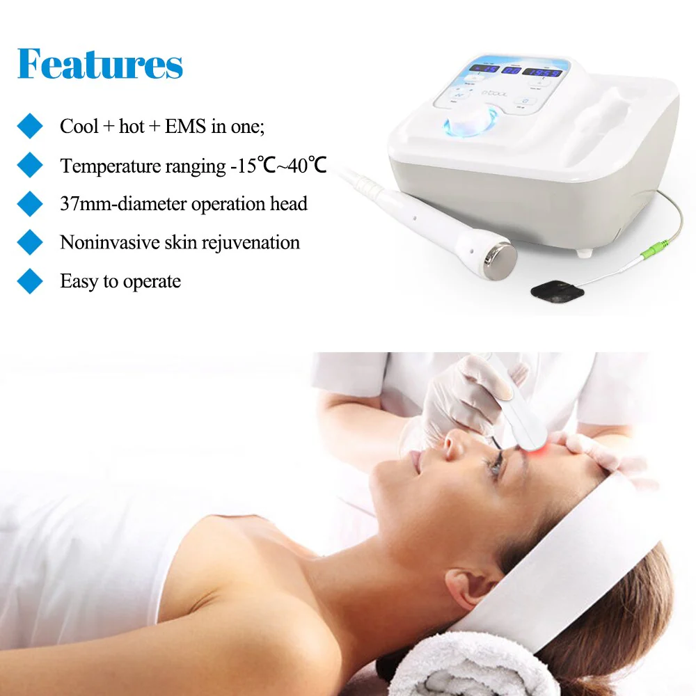 DCOOL Portable Cool + Hot + EMS For Skin Tightening Anti Puffiness Facial Heating Cooling And Facial Electroporation Machine - Image 7