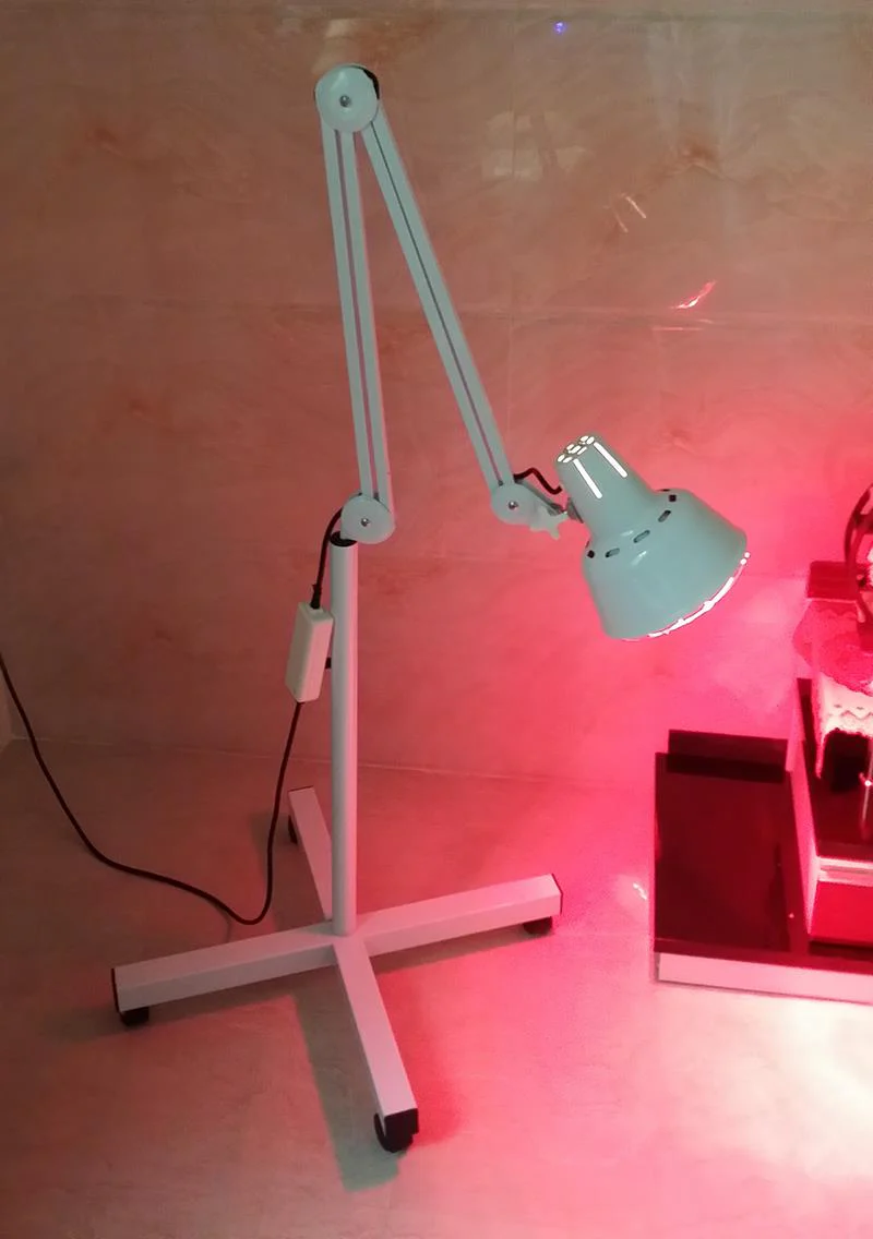 Floor Stand Infrared Heat Lamp with 275W Bulb for for Massage Skin Care Muscle Body Therapy Pain Relief with Improve Sleep Blood Circulation - Image 4