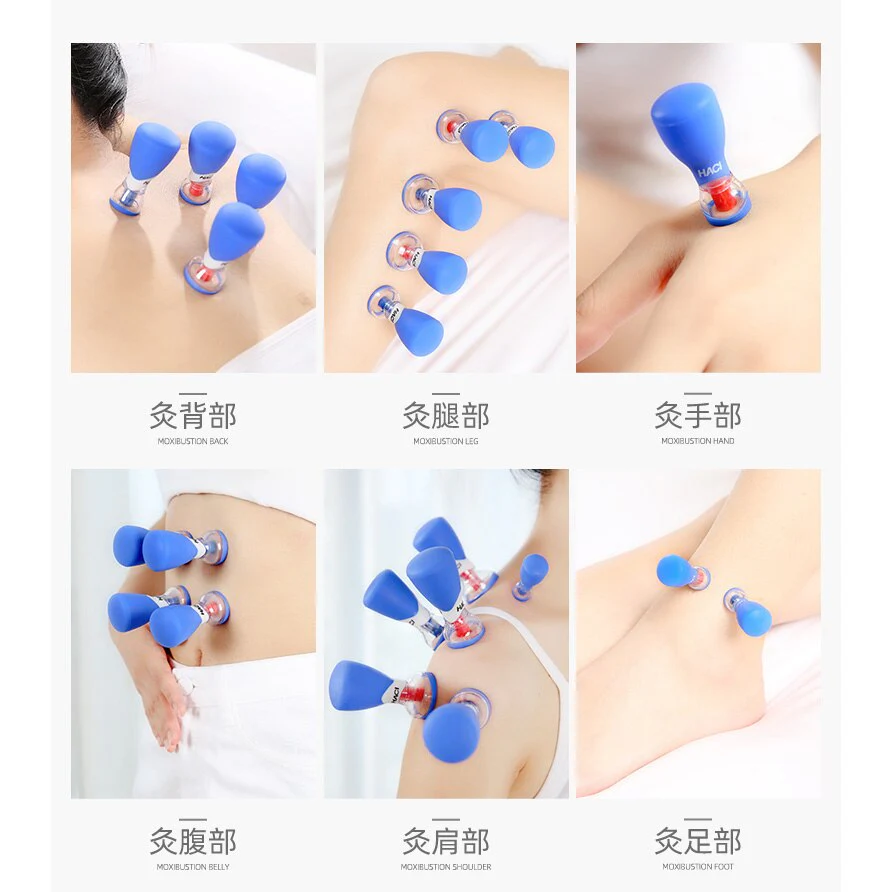 Newest 10pcs HACI Five Element Needle HACI Magnetic Cupping Bipolar Strong Magnetic Vacuum Acupuncture Cupping Set Magnetic therapy - Image 5