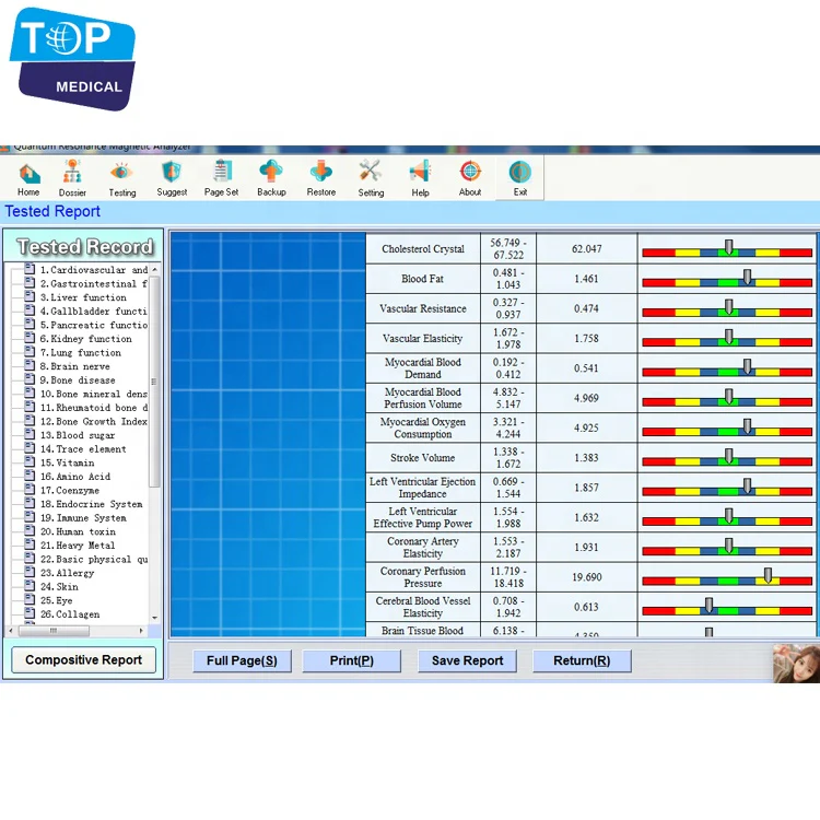 Hand Touch Quantum Resonance Magnetic Analyzer Full Body Analyzer 39 rapports - Image 9