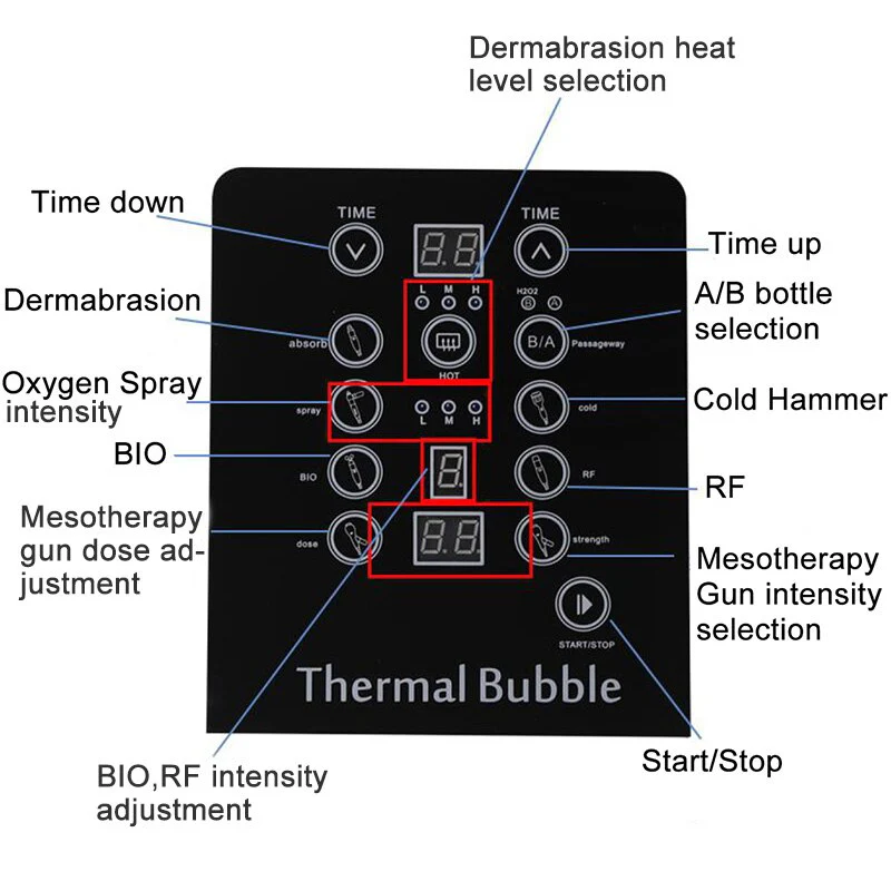 6 in 1 Hydro Dermabrasion Machine Mesotherapy Oxygen Jet Peeling Face Cleansing Skin Care Device - Image 10