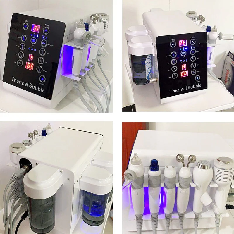 6 in 1 Hydro Dermabrasion Machine Mesotherapy Oxygen Jet Peeling Face Cleansing Skin Care Device - Image 12