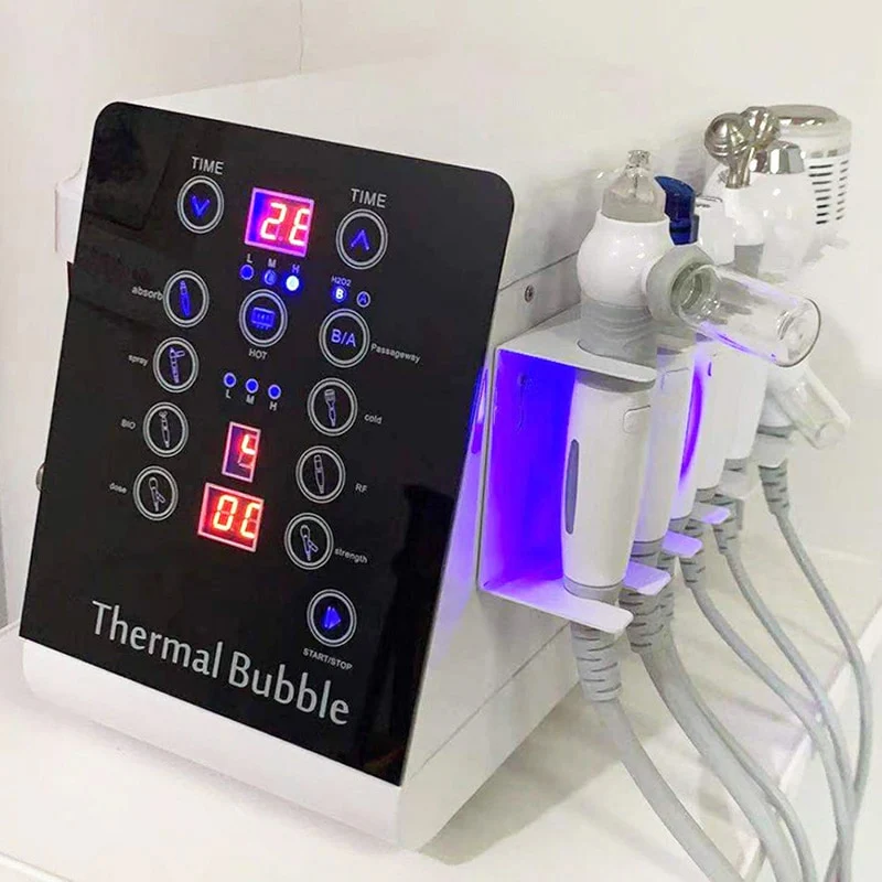 6 in 1 Hydro Dermabrasion Machine Mesotherapy Oxygen Jet Peeling Face Cleansing Skin Care Device - Image 3