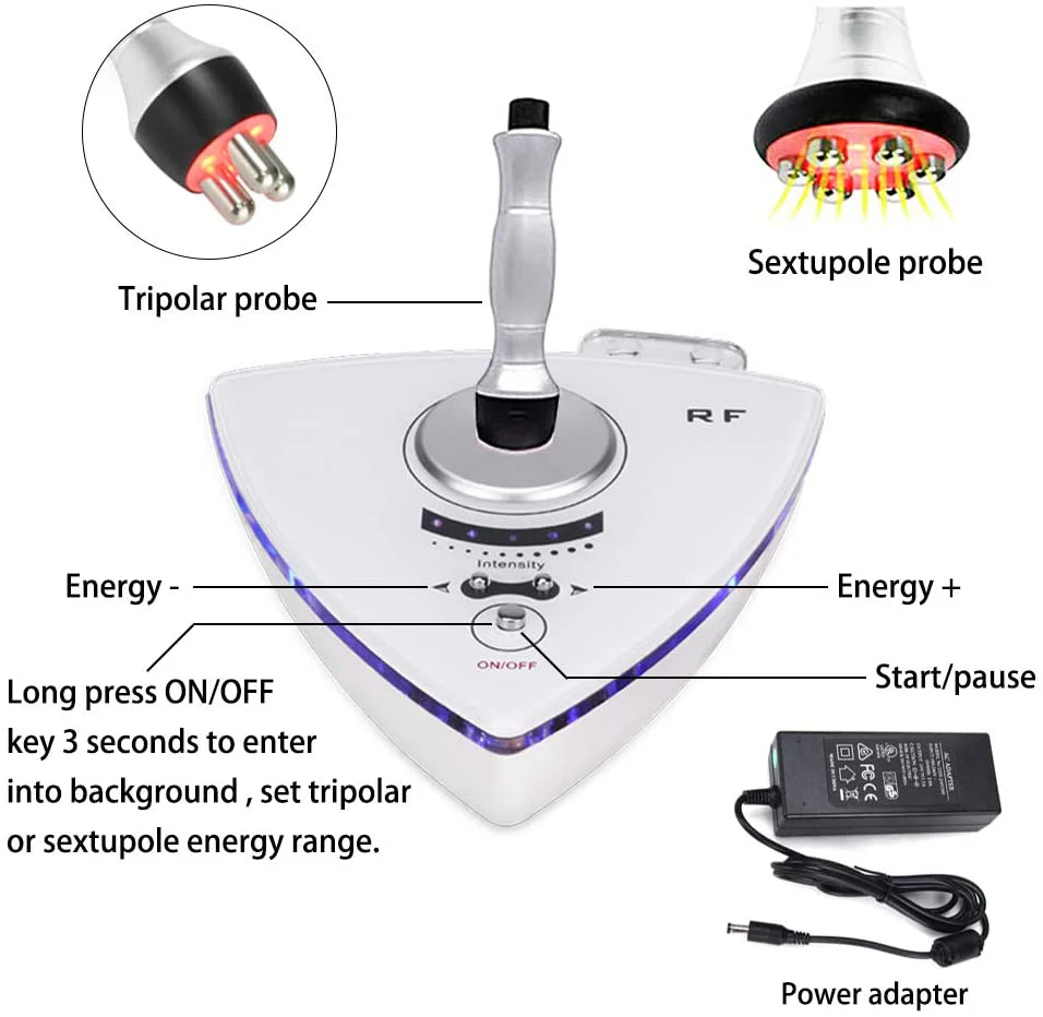 3 IN 1 RF Skin Tightening Machine Tripolar RF Radio Frequency Facial Lifting Machine Body Face Massager Wrinkle Remover Anti Aging Device - Image 4