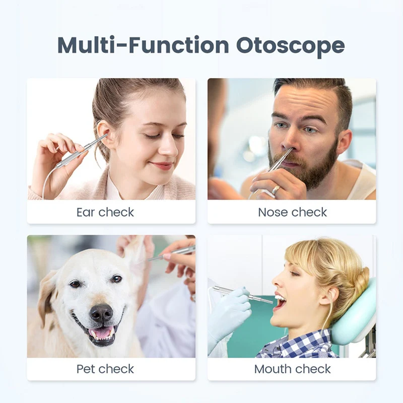 TESLONG MS450 3.9mm USB Otoscope with 4.5  Inch Display Ear Inspection Camera Ear Scope with 6 LEDs 1.0MP HD Ear Endoscope With 2500AMH - Image 6