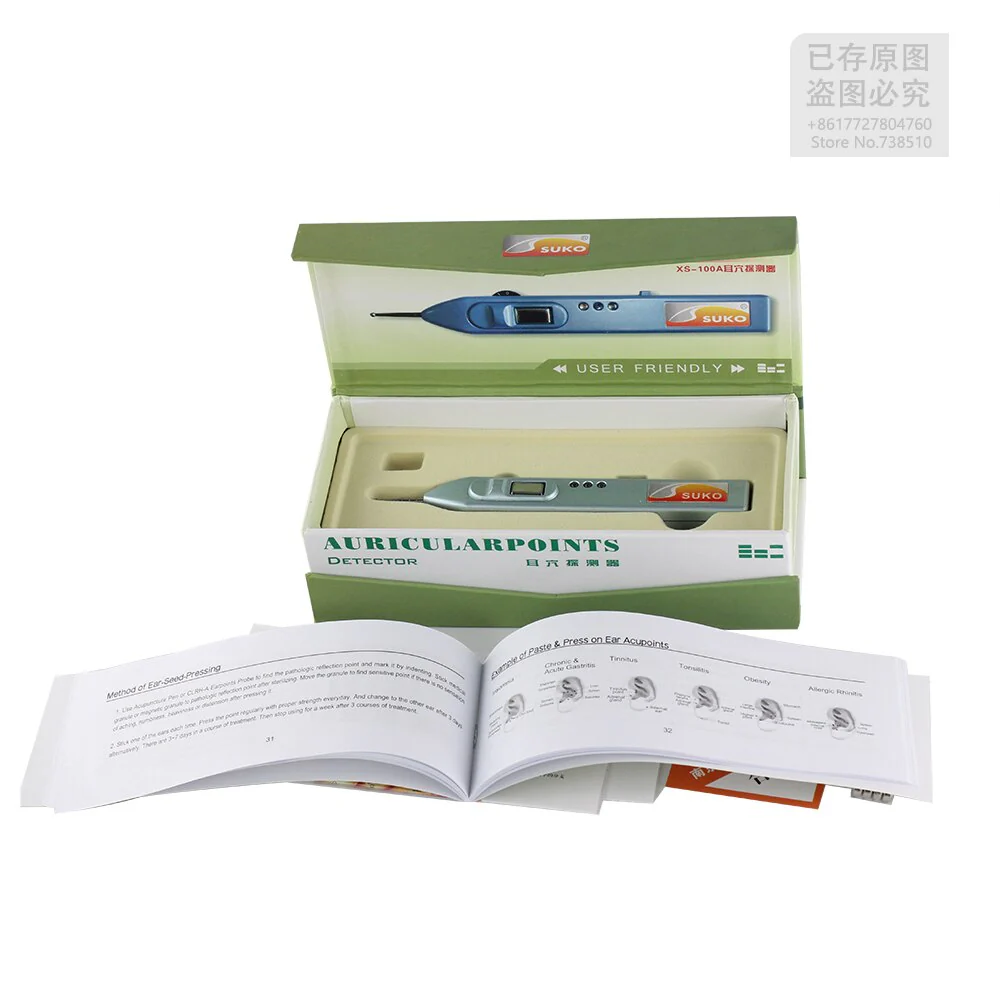 Vaccaria seeds and Ear Detection Pen Auricular Acupuncture Point Search Ear Acupoint Search for Ear Auriculotherapy - Image 5